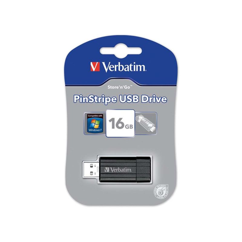 Flash USB 16GB Verbatim 2.0 PinStripe