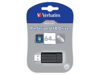 Flash USB 64GB Verbatim 2.0 Pin stripe