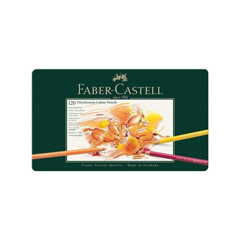 Drvene bojice Faber Castell Polychromos 1/120 110011 u metalnoj kutiji