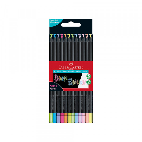 4203 Drvene bojice Faber Castell Black Edition 1/12 pastel+neon 116410