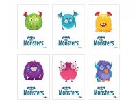 Sveska A5 Monsters Uniline sk 52lista 80g