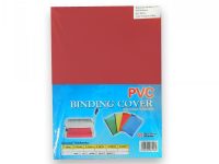 Folija za koričenje PVC A4 180 mic. crvena