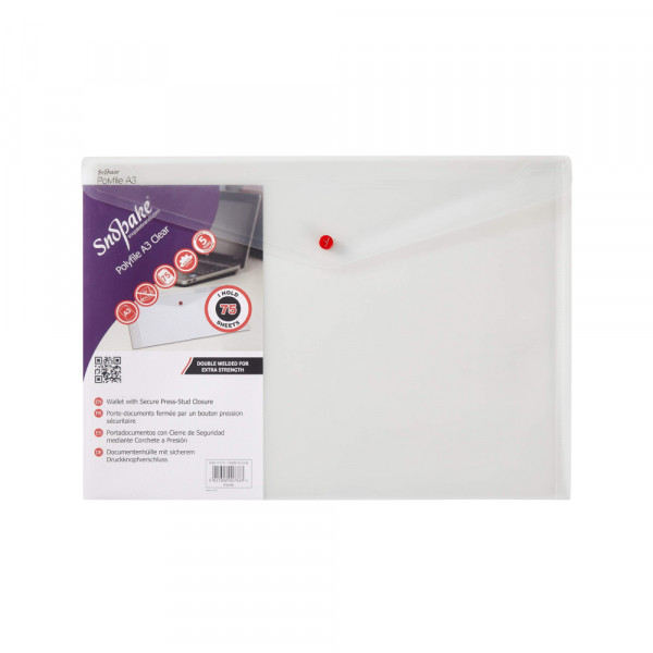 5889 Fascikla pismo Snopake Polyfile A3, prozirna