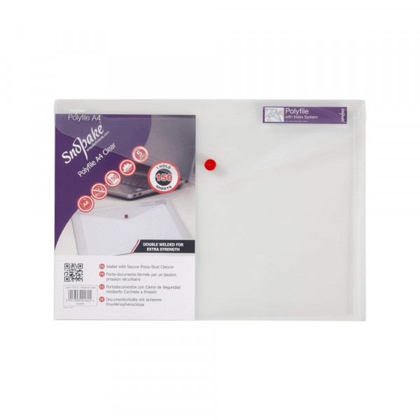 5892 Fascikla pismo Snopake Polyfile A4, prozirna