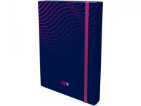 Fascikla OPT Exabox 3cm MAX teget/pink lastiš