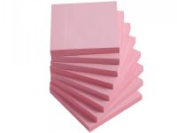 Samolepljivi listići Yidoo 100 lis, 75x75 pink