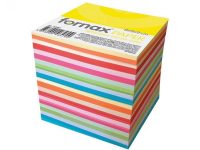 Blok za beleške 9x9cm 900 lista, lajmovan, Fornax 406001 sortirano, 10 boja
