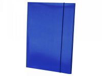 Fascikla plastificirana sa gumicom 600g tamno plava