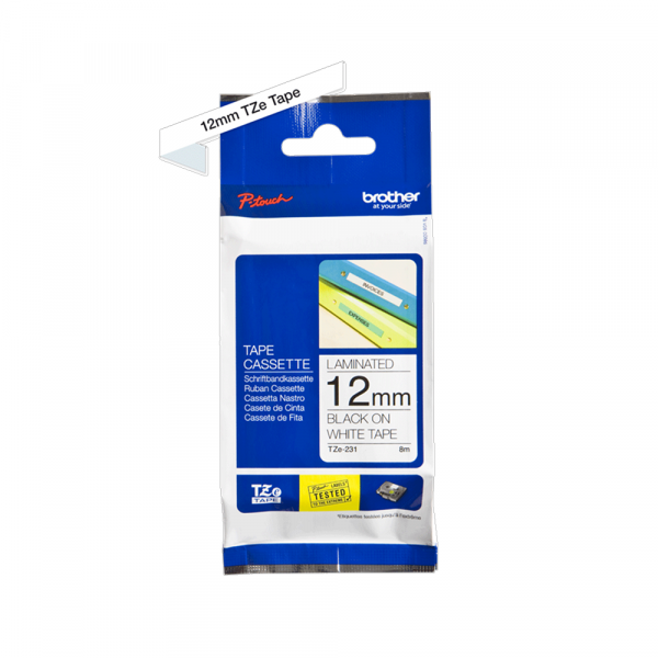 8281 TZe-231 crna na belo 12mm