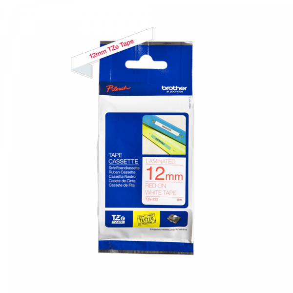8284 TZe-232 crvena na belo 12mm