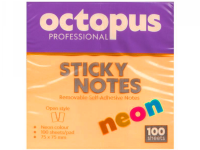 Samolepljivi blokčići 75x75 Octopus neon narandžastii UNL-2045 100lista
